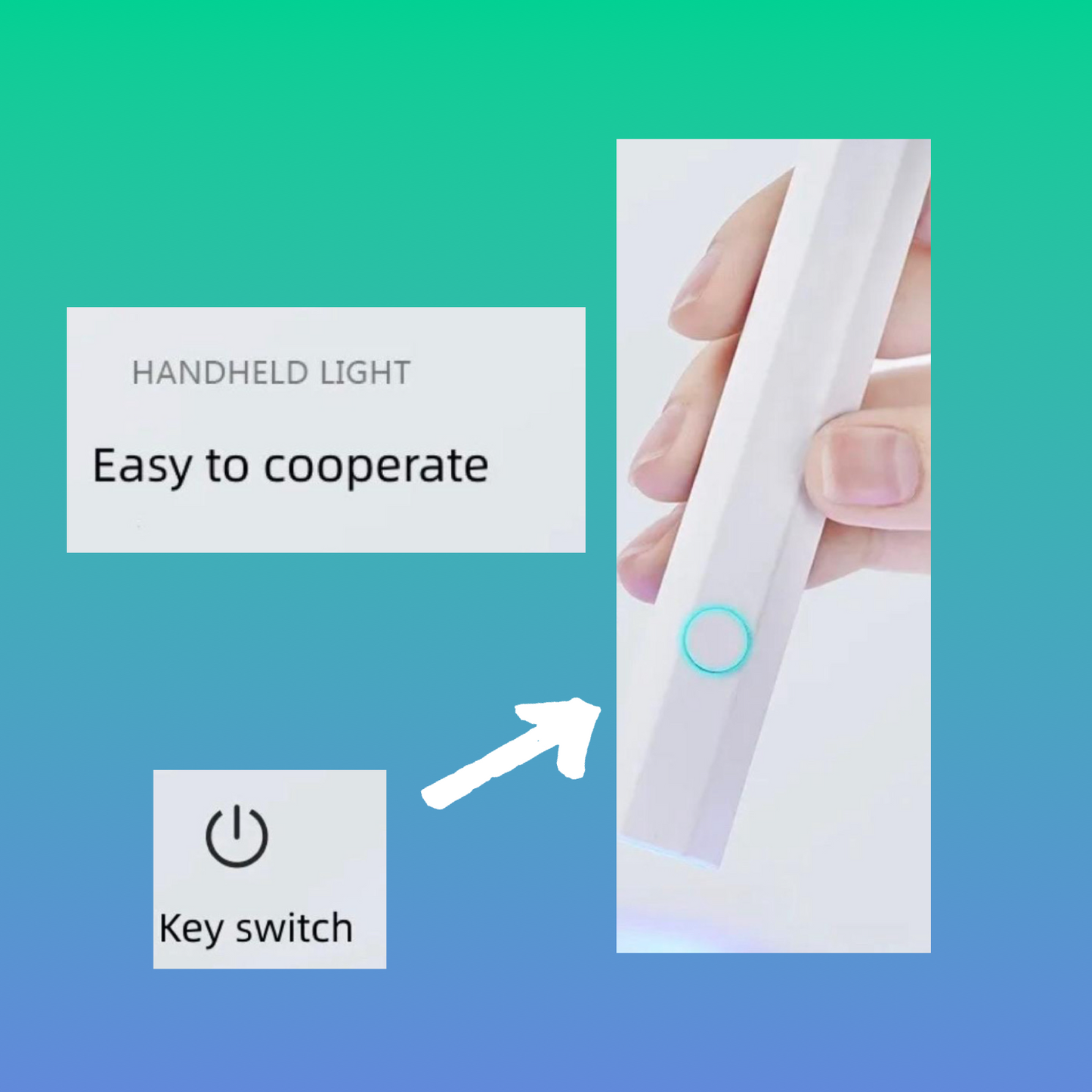 QuickCure LED Nail Pen Lamp