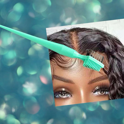 3-in-1 Edge Styling Brush for Styling and Taming Flyaways and Eye Brows Haircare Comb Hairline Heatless