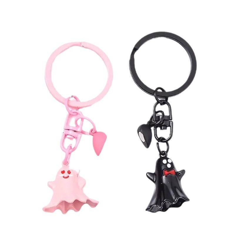 Unique Halloween Ghost Keychain Set for Besties or Couples