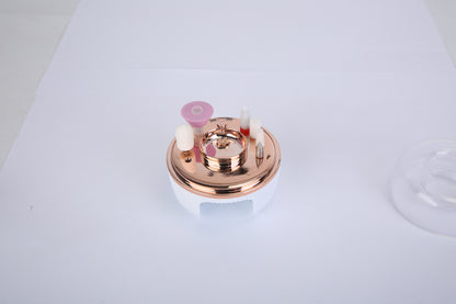 1Pc Portable Cordless Electric Nail Drill Kit Charging Base With UV Nail Dryer 6Pcs Nail Drill Bits 5Speeds Direction Control Timer Setting For Acrylic Gel Nails Polish Manicure Pedicure