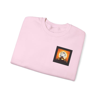 Halloween-Themed Sweatshirt, Cozy Fall Sweater for Spooky Season, Unisex Crewneck Jumper, Trick-or-Treating Pullover, Viral 6 - 7 Design