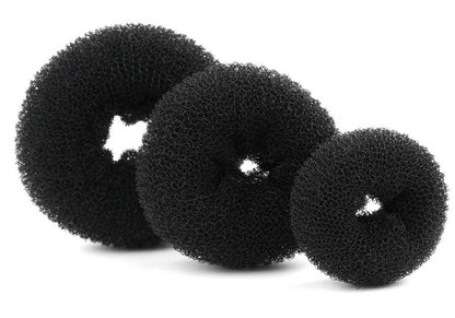 Salon Care Donut Stylers – Create the Perfect Hair Bun in Minutes - Hair Bun Builder Styler - Donut For Bun Making; 3 sizes