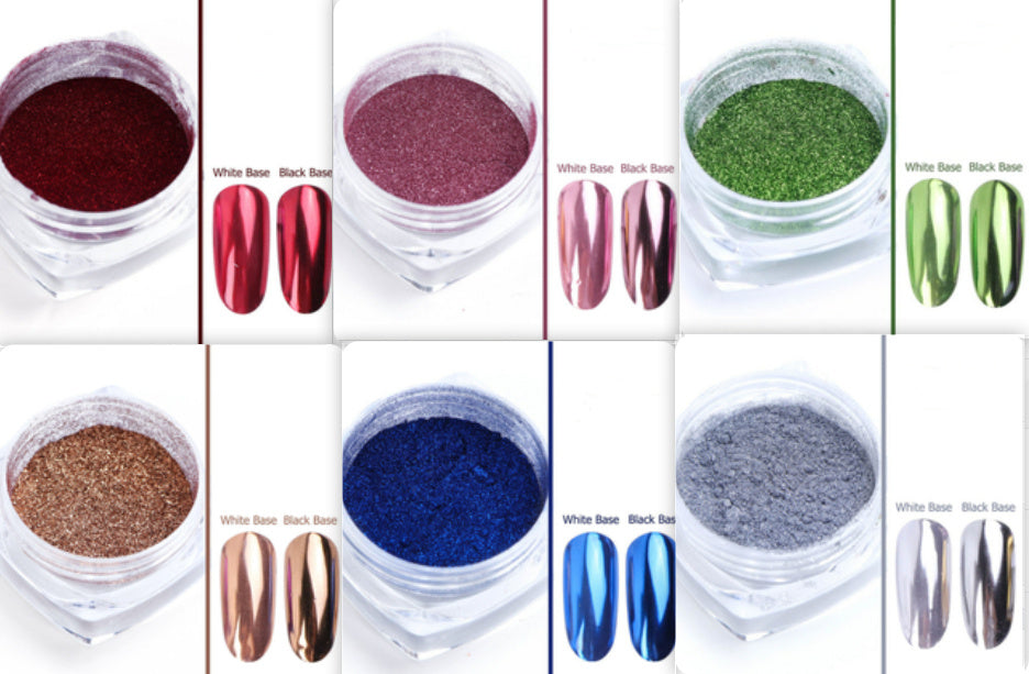 Mirror Chrome Powder Nail Art Pigment Powder