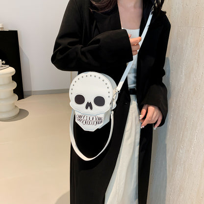 Skull Shoulder Bag | Funny Cute Messenger Bag | Creative Crossbody Bags For Women, Men and Kids