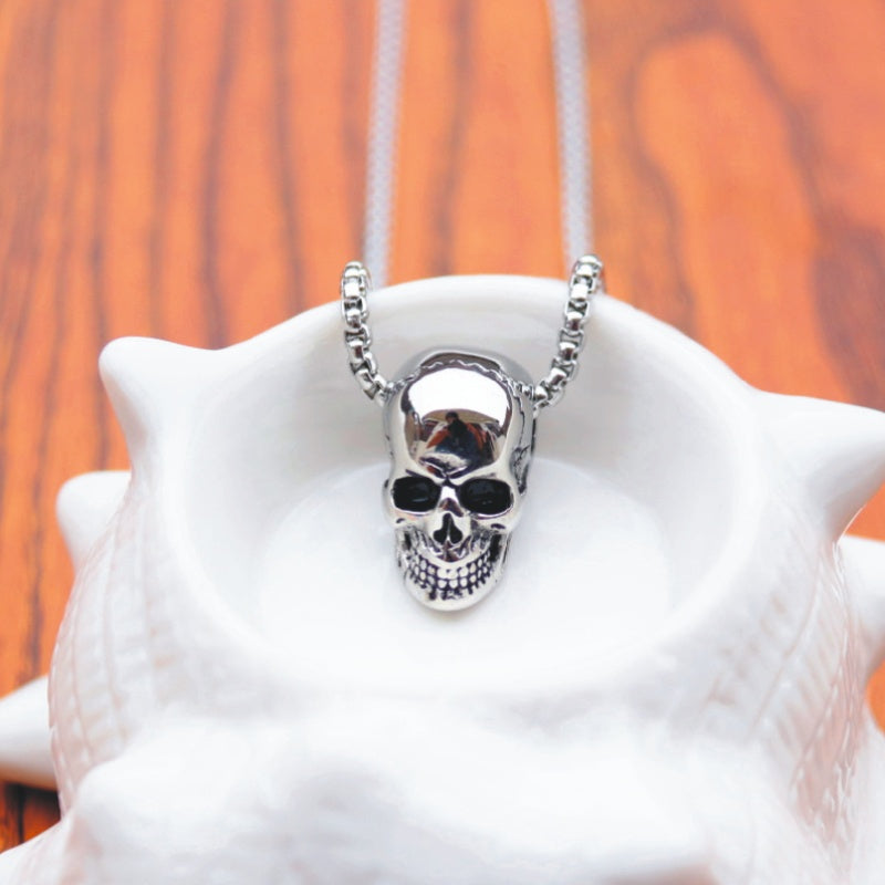 Titanium Steel Skull Necklace