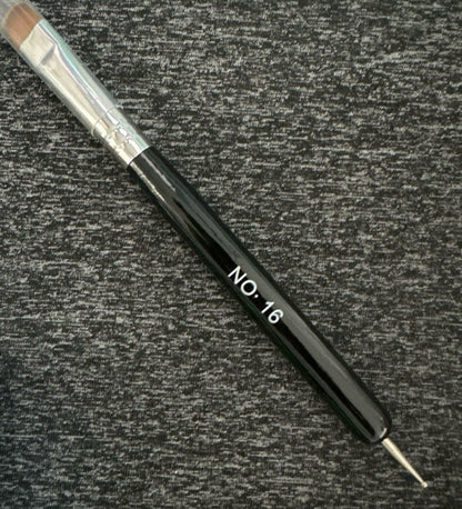 DualDesign Polygel Brush - 2 Way Acrylic Clean-Up Tool