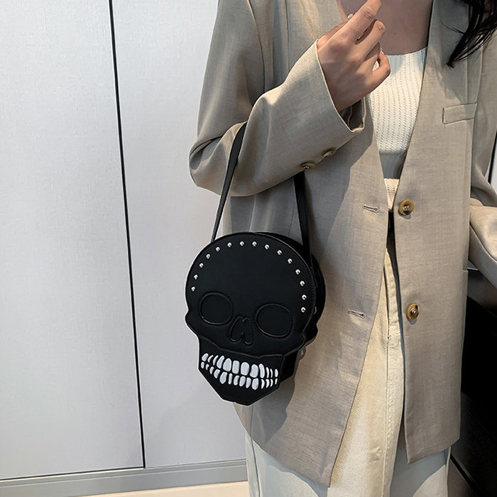 Skull Shoulder Bag | Funny Cute Messenger Bag | Creative Crossbody Bags For Women, Men and Kids