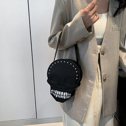 Skull Shoulder Bag | Funny Cute Messenger Bag | Creative Crossbody Bags For Women, Men and Kids