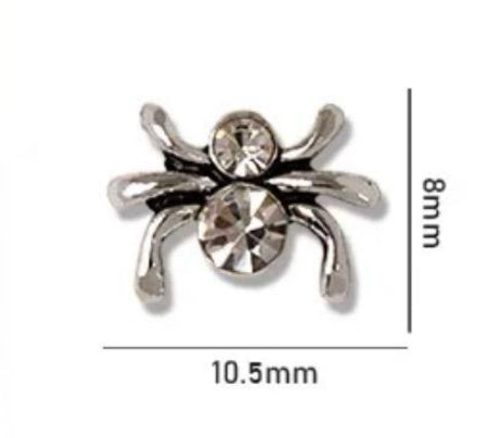 12 Piece Pack Halloween Nail Art Charms - Skeleton Hands, Rabbits, Spiders