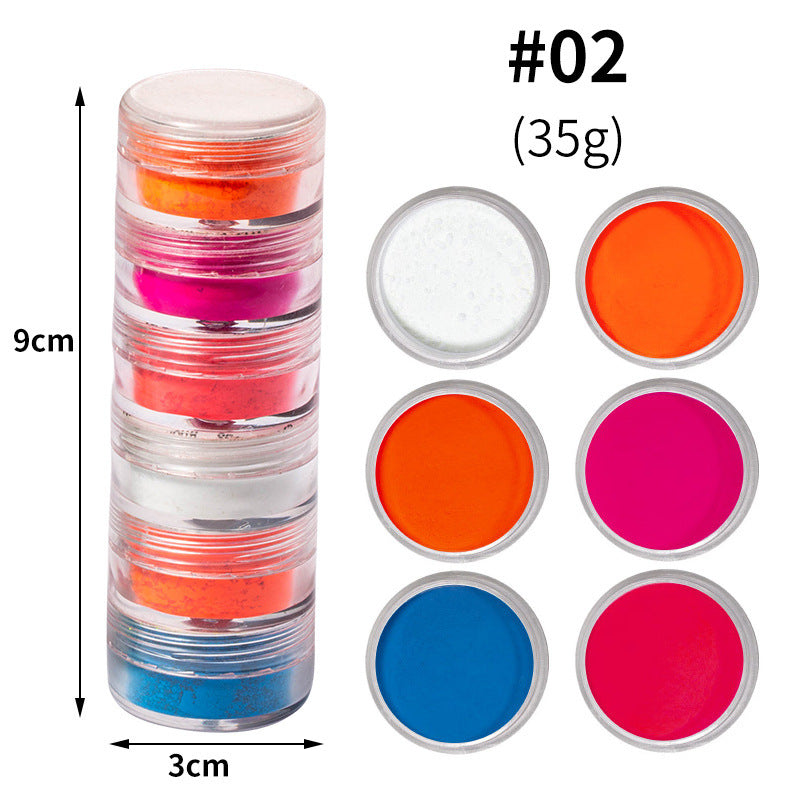 6 Colors Pigment Powders, Optional Pearl Powder Dyed Powder