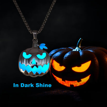 Luminous Night Glow Pumpkin Pendant Necklace