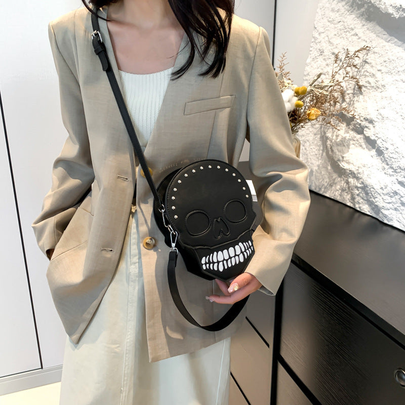 Skull Shoulder Bag | Funny Cute Messenger Bag | Creative Crossbody Bags For Women, Men and Kids