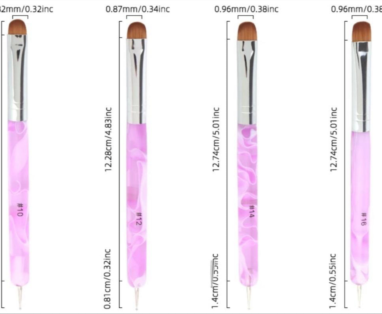 DualDesign Sable Brush - 2 Way Acrylic Clean-Up Tool