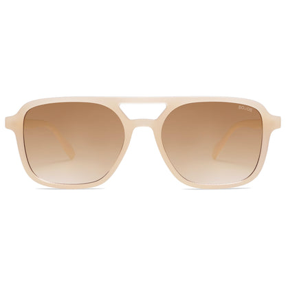 SOJOS Retro Aviator Sunglasses for Women Men,Trendy Rectangle Womens Mens Shades Sun Glasses SJ2202