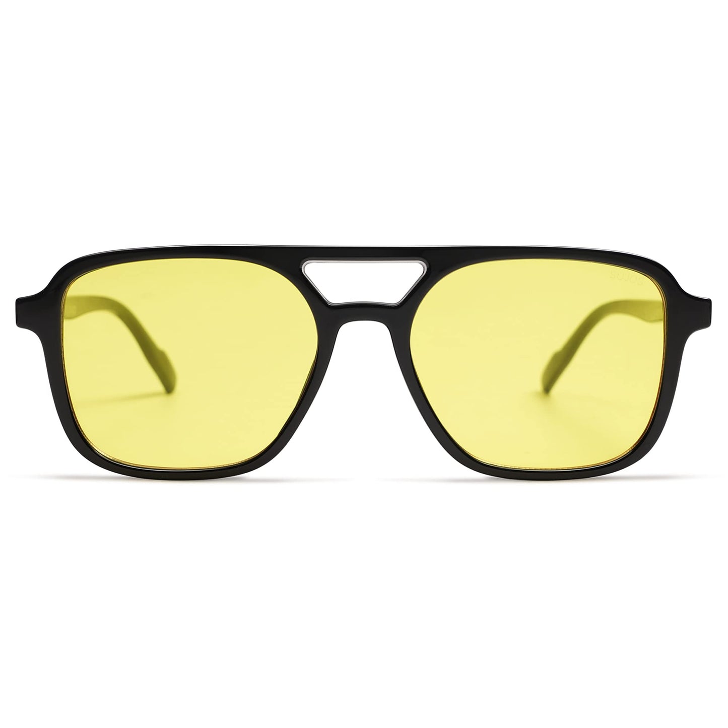 SOJOS Retro Aviator Sunglasses for Women Men,Trendy Rectangle Womens Mens Shades Sun Glasses SJ2202