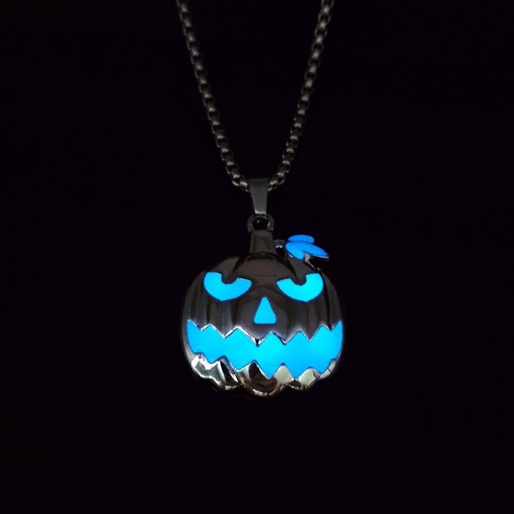 Luminous Night Glow Pumpkin Pendant Necklace