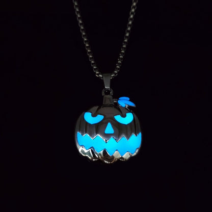 Luminous Night Glow Pumpkin Pendant Necklace