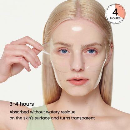 BIODANCE Hydro Cera-nol Real Deep Mask, Overnight Hydrogel Mask, Hydrating Facial Mask For Sensitive Skin, Redness Reducing & Quick Soothing Effect, Korean Skincare, Stocking Stuffers |1.19oz(34g)x4ea
