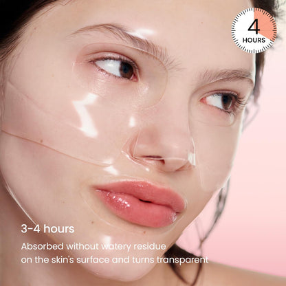 BIODANCE Hydro Cera-nol Real Deep Mask, Overnight Hydrogel Mask, Hydrating Facial Mask For Sensitive Skin, Redness Reducing & Quick Soothing Effect, Korean Skincare, Stocking Stuffers |1.19oz(34g)x4ea