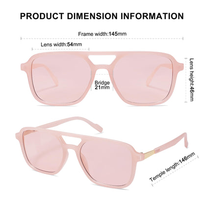 SOJOS Retro Aviator Sunglasses for Women Men,Trendy Rectangle Womens Mens Shades Sun Glasses SJ2202
