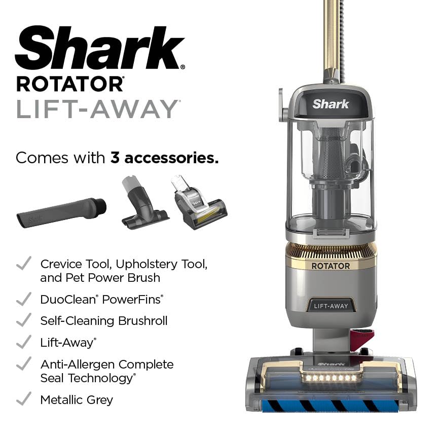 Shark Detect Pro Speed Lift-Away ADV Bagless Upright Vacuum with DuoClean Detect, Anti-Allergen, Lift-Away, and Odor Neutralizer Technology, LA742