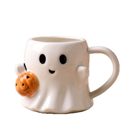 Cute Handmade Ghost Shaped Cup | Halloween Creative Cute Water Glass