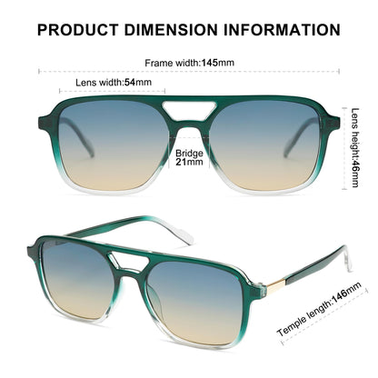 SOJOS Retro Aviator Sunglasses for Women Men,Trendy Rectangle Womens Mens Shades Sun Glasses SJ2202