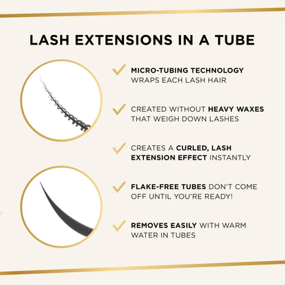 Tarte tartelette XL tubing mascara – Lash Extensions in a Tube with Peptide, Vitamin E & B5, Extra Length & Volume, Longwear, Smudge-Proof, Easy to Remove, Vegan & Cruelty Free