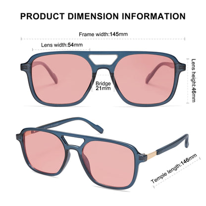 SOJOS Retro Aviator Sunglasses for Women Men,Trendy Rectangle Womens Mens Shades Sun Glasses SJ2202