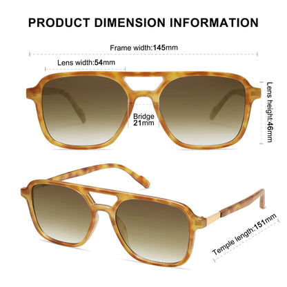 SOJOS Retro Aviator Sunglasses for Women Men,Trendy Rectangle Womens Mens Shades Sun Glasses SJ2202