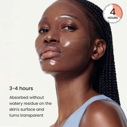 BIODANCE Hydro Cera-nol Real Deep Mask, Overnight Hydrogel Mask, Hydrating Facial Mask For Sensitive Skin, Redness Reducing & Quick Soothing Effect, Korean Skincare, Stocking Stuffers |1.19oz(34g)x4ea