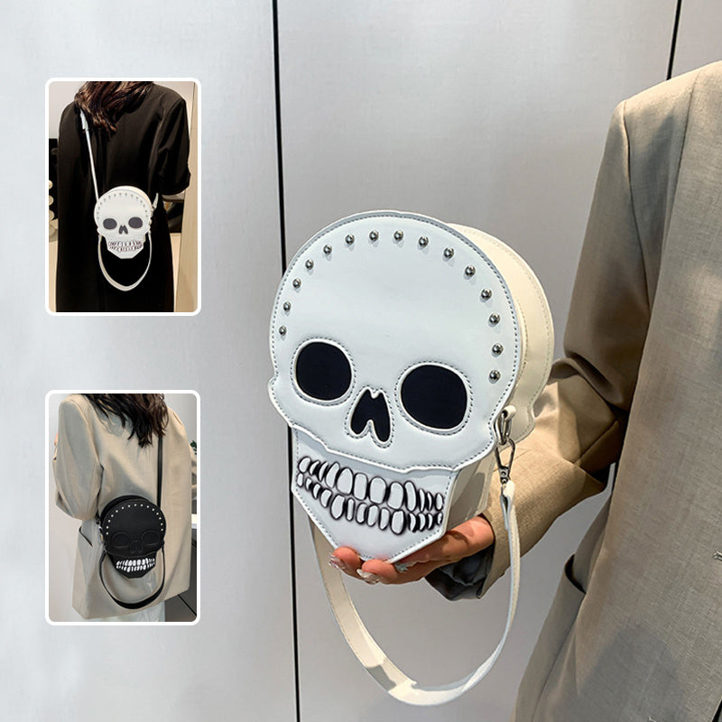 Skull Shoulder Bag | Funny Cute Messenger Bag | Creative Crossbody Bags For Women, Men and Kids