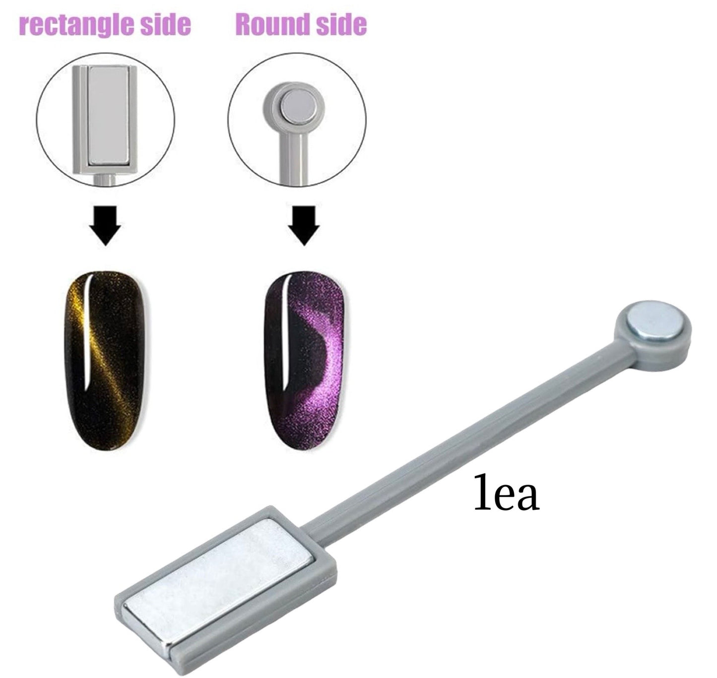 Cat-Eye Master Kit: 3-in-1 Hearts & Shapes + Water-Effect Tools + Double-Head Stick Magnet