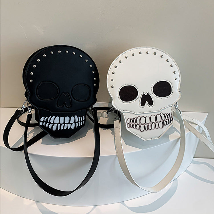 Skull Shoulder Bag | Funny Cute Messenger Bag | Creative Crossbody Bags For Women, Men and Kids