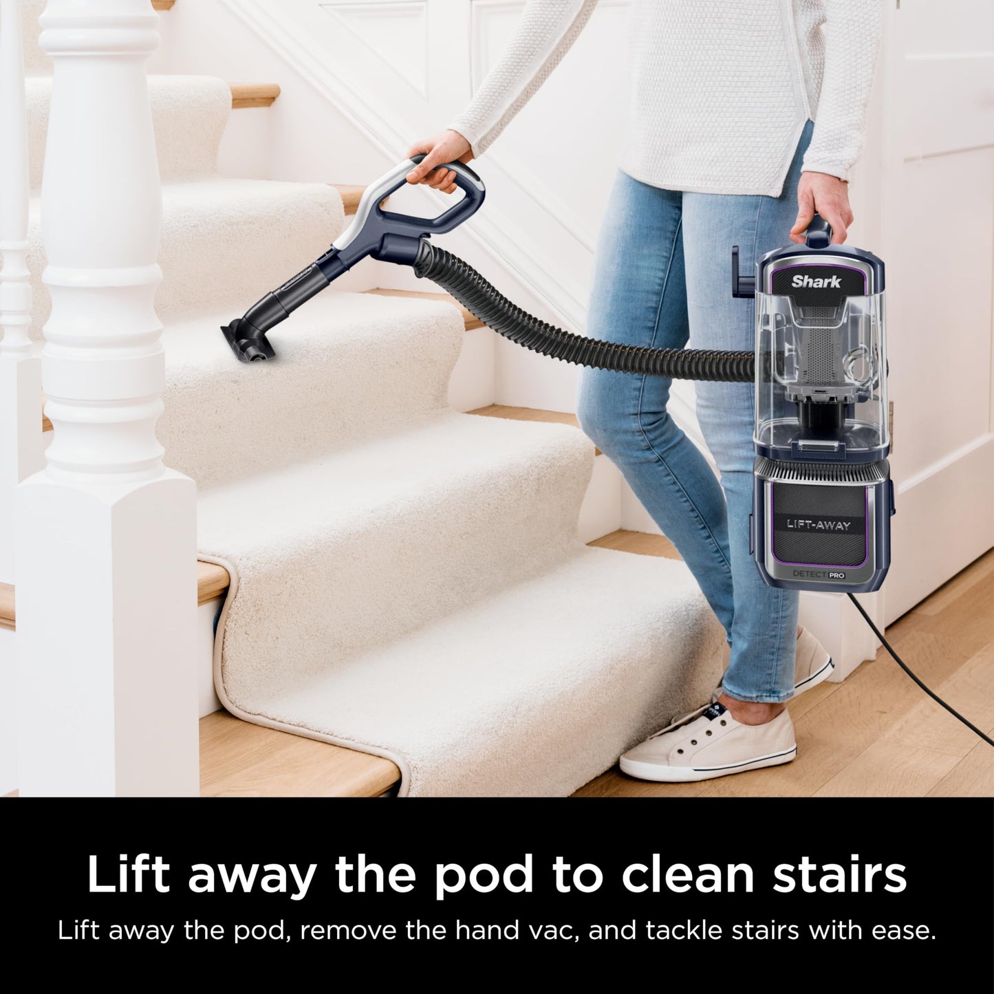 Shark Detect Pro Speed Lift-Away ADV Bagless Upright Vacuum with DuoClean Detect, Anti-Allergen, Lift-Away, and Odor Neutralizer Technology, LA742