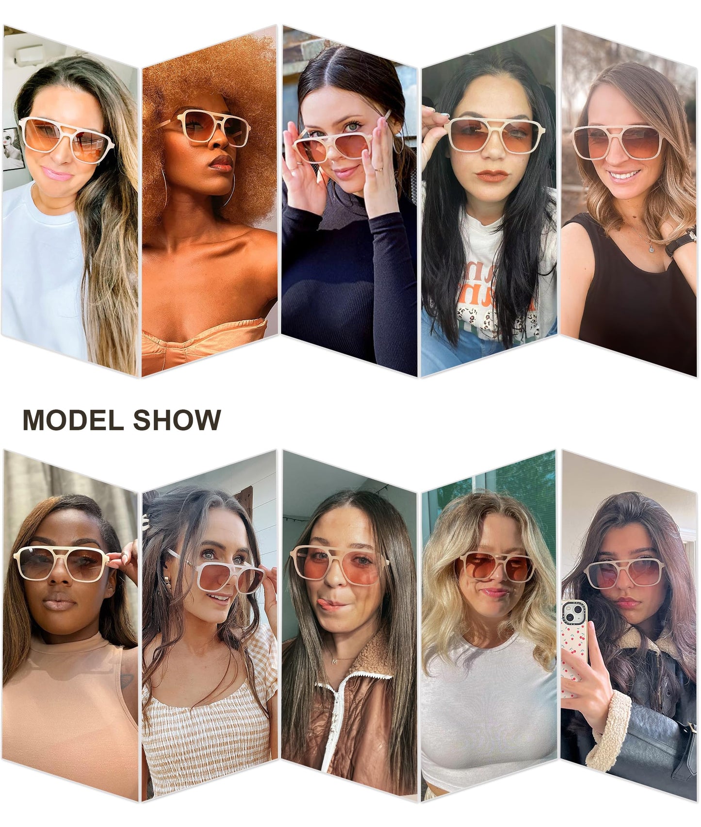 SOJOS Retro Aviator Sunglasses for Women Men,Trendy Rectangle Womens Mens Shades Sun Glasses SJ2202