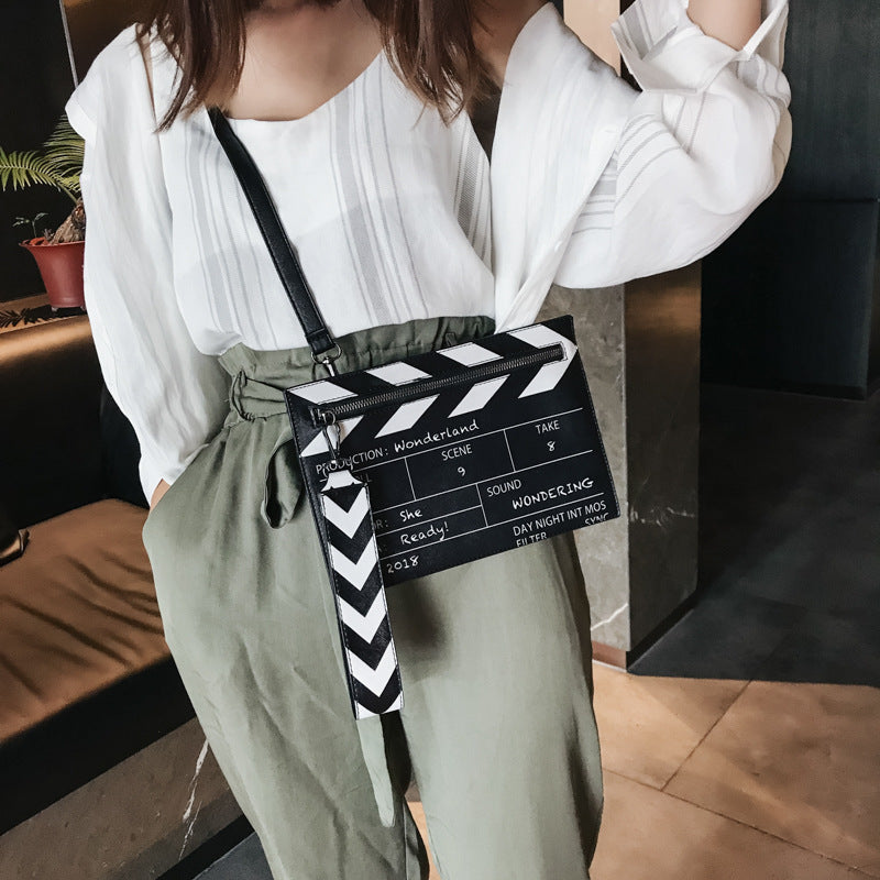 Movie Prop Design Pu Leather Casual Women's Clutch Envelope Bag Women Shoulder Bags Crossbody Messenger Bag