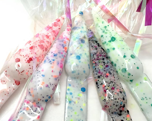 Candy-Crème Tutti-Frutti Gel Nail Polish Base Coat with Flakes – VanZeig’s