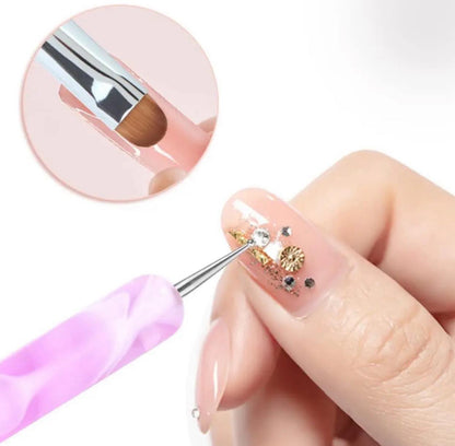 DualDesign Polygel Brush - 2 Way Acrylic Clean-Up Tool