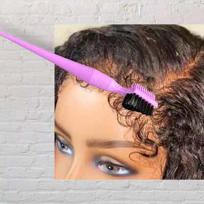 3-in-1 Edge Styling Brush for Styling and Taming Flyaways and Eye Brows Haircare Comb Hairline Heatless