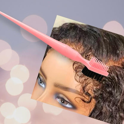 3-in-1 Edge Styling Brush for Styling and Taming Flyaways and Eye Brows Haircare Comb Hairline Heatless