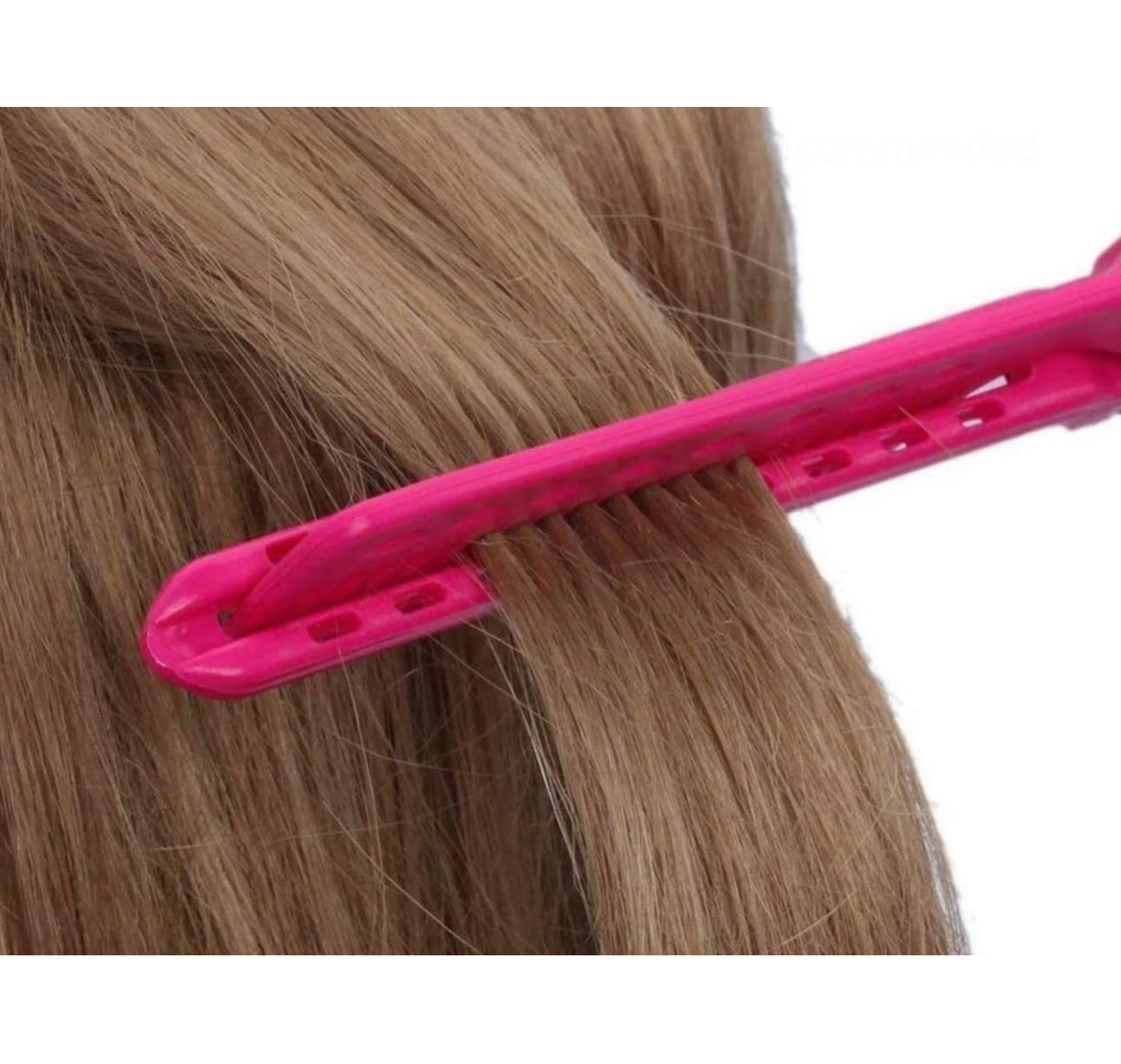 V-Clip Flat Ironing Assisting Hair Straightening Comb (2-Pack)