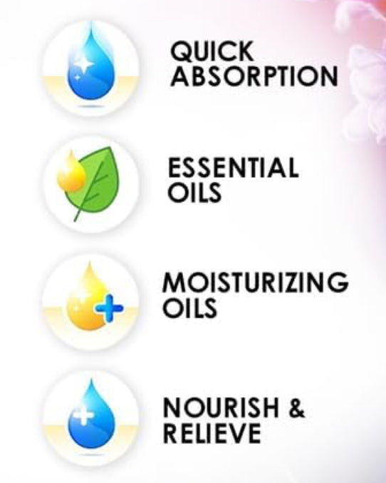 Everlasting Essence Multi-Use Oil, Lavender Essential Oil Blend for Face, Nails, Body and Hair, 2ea -1 fl oz Bottles
