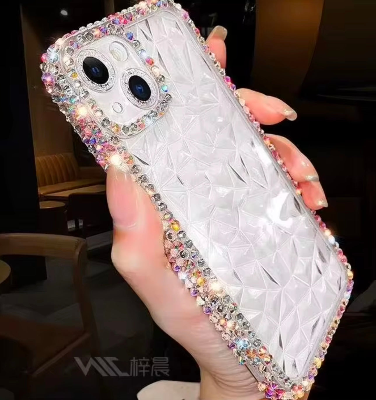 Luxury Bling Rhinestone Case for iPhone Series: 14, 12, 11 Pro Max, X, XS, XR, 7, 8 Plus