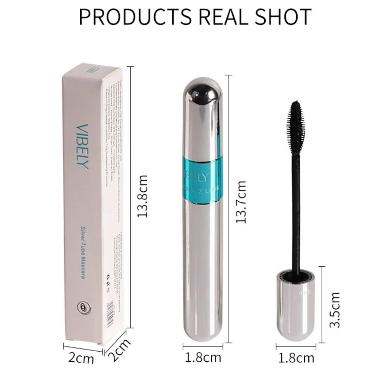 Vibely 2-in-1 Thick Curling 4D Double-Head Mascara