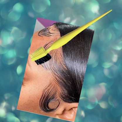 3-in-1 Edge Styling Brush for Styling and Taming Flyaways and Eye Brows Haircare Comb Hairline Heatless