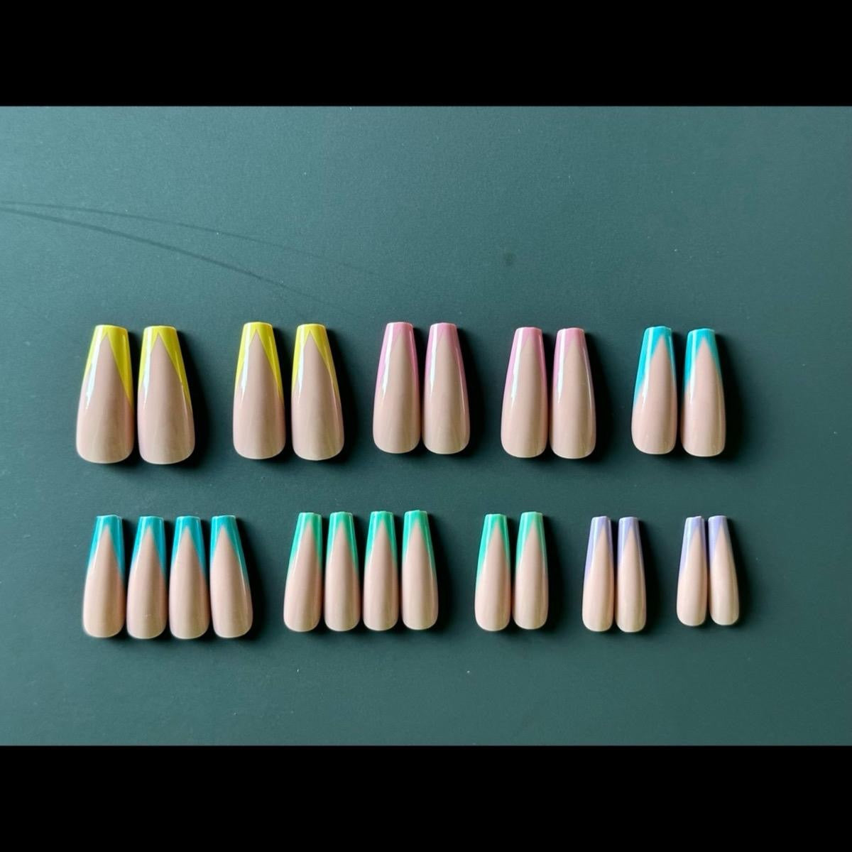 Press On Nails Set “Nude and Pastel Perfection"