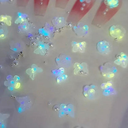 Kawaii Petal Party Nail Charms Mix for Nail Art and Polish