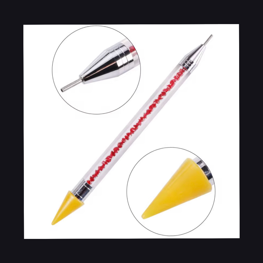 Rhinestone Picker Dual-ended Wax Dotting Pen, Nail Art, Crafting