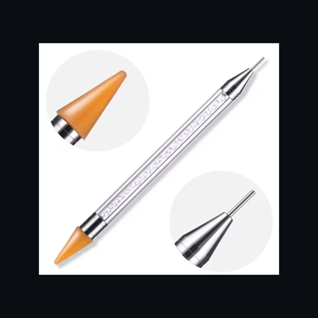 Rhinestone Picker Dual-ended Wax Dotting Pen, Nail Art, Crafting